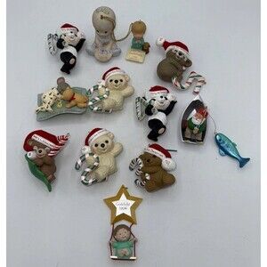 Vintage Hallmark Keepsake Ornament Child's 1-4th Christmas, Godchild, Fisherman